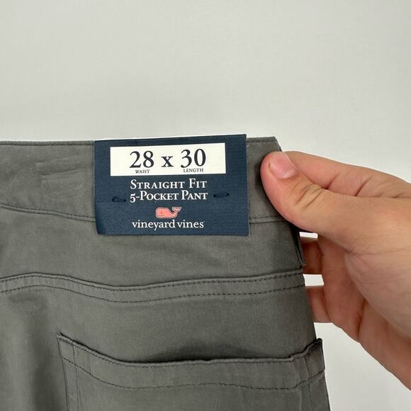 Vineyard Vines 5 Pocket Moleskin Pant Graphite Grey Size 28 X 30 NWT Straight - Picture 9 of 11